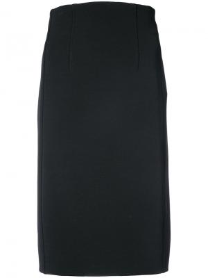 Приталенная юбка с завышенной талией Dvf Diane Von Furstenberg. Цвет: чёрный
