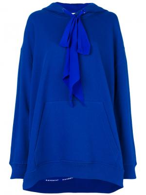 Толстовка мешковатого кроя с капюшоном Givenchy. Цвет: синий