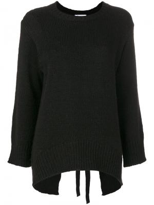 Пуловер в рубчик Dondup. Цвет: чёрный