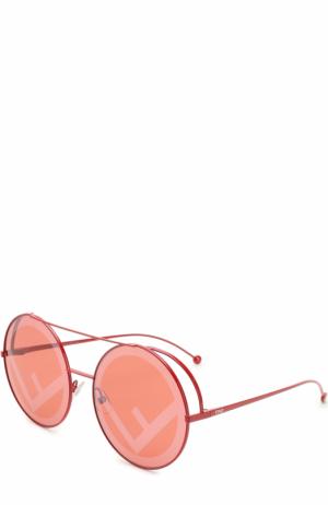 Солнцезащитные очки Fendi. Цвет: красный