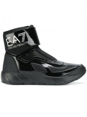Лакированные ботинки Ea7 Emporio Armani. Цвет: чёрный