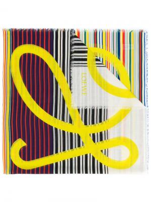Logo striped scarf Loewe. Цвет: многоцветный
