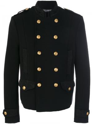 Куртка в стиле милитари Dolce & Gabbana. Цвет: чёрный