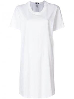 Оверсайз-платье футболка Versus. Цвет: белый