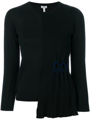 Асимметричный свитер Loewe. Цвет: чёрный
