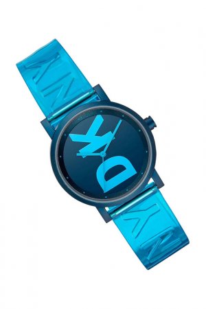 Наручные часы D K N Y. Цвет: голубой