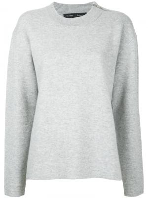 Трикотажный пуловер Proenza Schouler. Цвет: серый