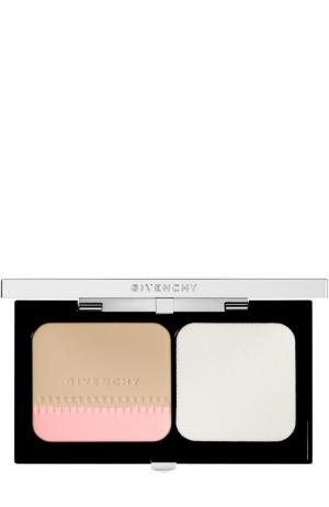 Компактное тональное средство Teint Couture Compact, оттенок 4 Elegant Beige Givenchy. Цвет: бесцветный