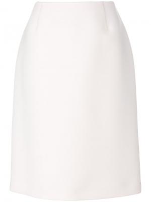 Прямая юбка Giambattista Valli. Цвет: белый