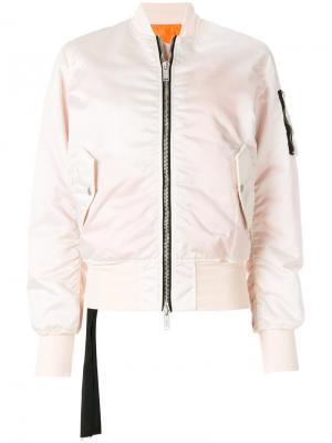 Базовая куртка-бомбер Unravel Project. Цвет: розовый и фиолетовый
