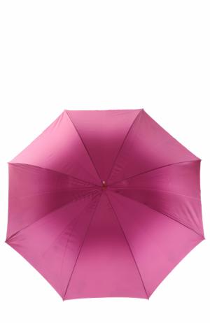 Зонт-трость с цветочным принтом Pasotti Ombrelli. Цвет: лиловый