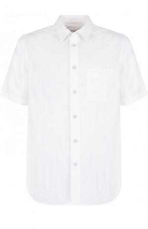 Хлопковая рубашка с короткими рукавами Rag&Bone. Цвет: белый