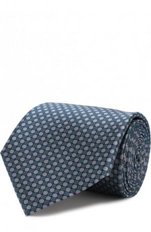 Комплект из шелкового галстука и платка Brioni. Цвет: темно-зеленый