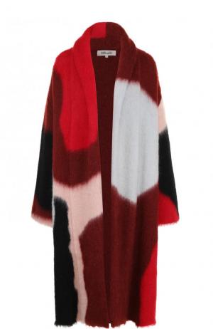 Удлиненный шерстяной кардиган свободного кроя Diane Von Furstenberg. Цвет: разноцветный