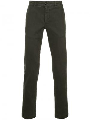 Классические брюки-чинос Moncler. Цвет: зелёный