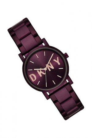 Наручные часы D K N Y. Цвет: фиолетовый