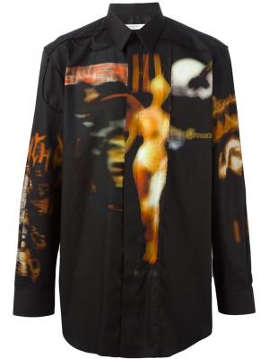 Рубашка с принтом heavy metal Givenchy. Цвет: чёрный