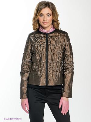 Куртка DEA Maritta. Цвет: коричневый
