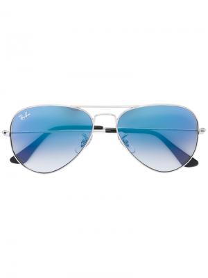 Солнцезащитные очки авиаторы Ray-Ban. Цвет: металлический
