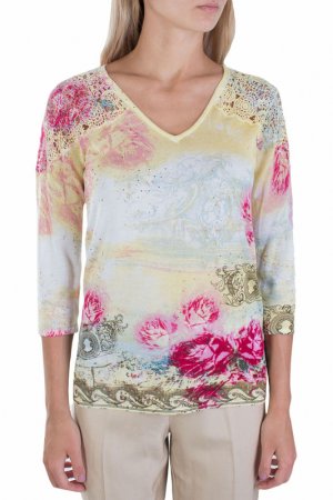 Блуза LEO GUY. Цвет: цветной