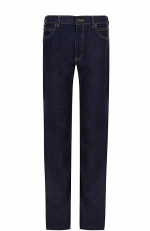 Расклешенные джинсы с контратсной прострочкой CALVIN KLEIN 205W39NYC. Цвет: синий