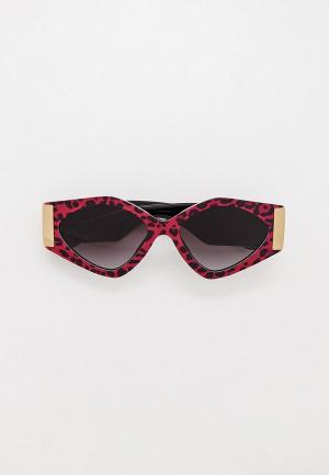 Очки солнцезащитные Dolce&Gabbana. Цвет: розовый
