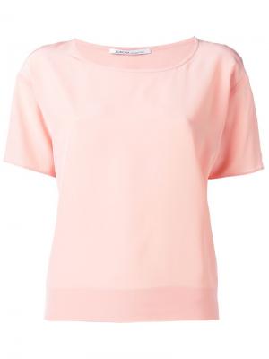 Классическая блузка Agnona. Цвет: розовый и фиолетовый