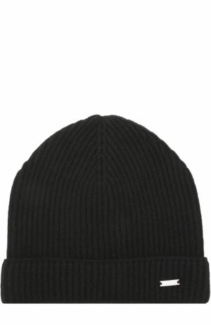 Кашемировая шапка бини Woolrich. Цвет: черный
