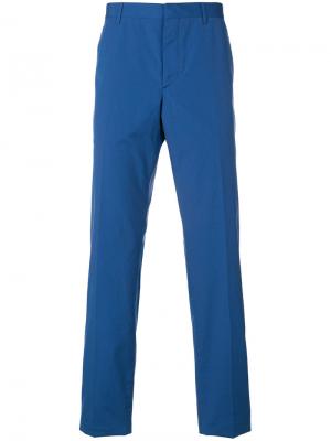 Классические брюки Prada. Цвет: синий