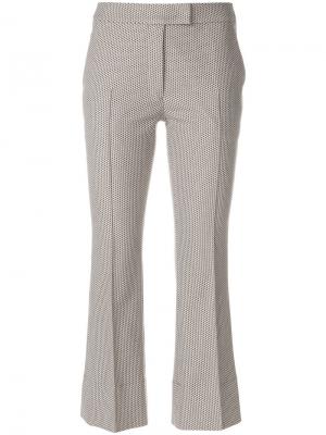 Укороченные классические брюки Akris Punto. Цвет: коричневый