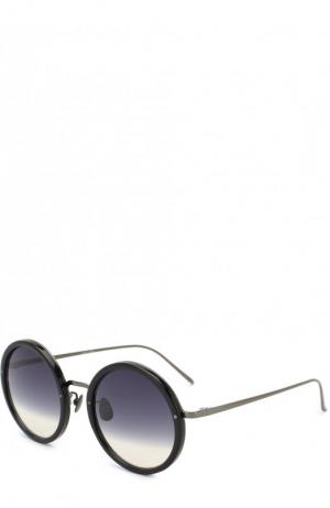 Солнцезащитные очки Linda Farrow. Цвет: черный