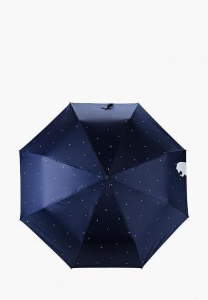 Зонт складной Kawaii Factory. Цвет: синий