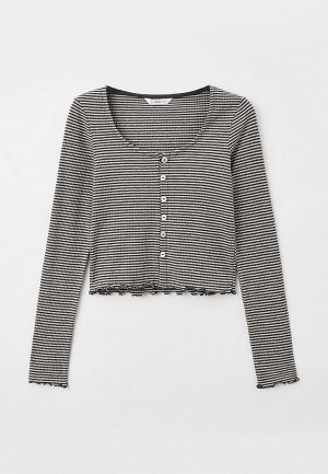 Кардиган Mango Kids. Цвет: серый