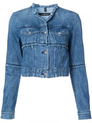 Укороченная джинсовая куртка J Brand. Цвет: синий