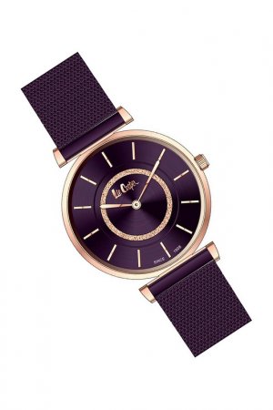Наручные часы LEE COOPER. Цвет: фиолетовый