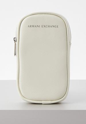 Чехол для iPhone Armani Exchange. Цвет: белый