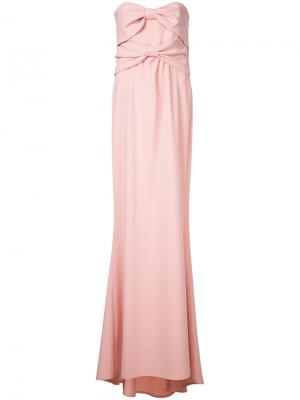 Длинное вечернее платье Boutique Moschino. Цвет: розовый и фиолетовый