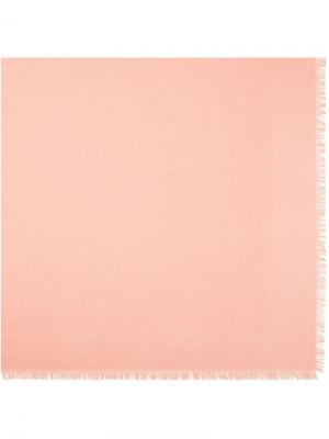 Шарф с необработанными краями Fendi. Цвет: розовый и фиолетовый