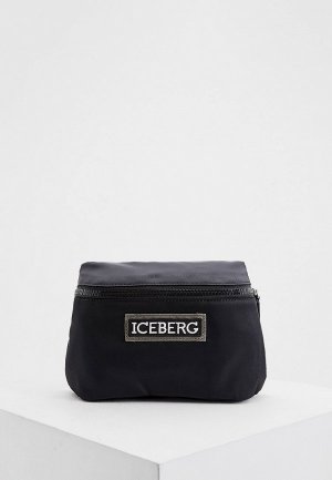 Сумка поясная Iceberg. Цвет: черный