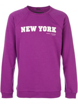 Толстовка New York Marc Jacobs. Цвет: розовый и фиолетовый