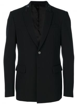 Пиджак с блестящей отделкой на воротнике Givenchy. Цвет: чёрный