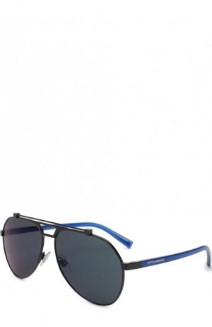 Солнцезащитные очки Dolce & Gabbana. Цвет: синий