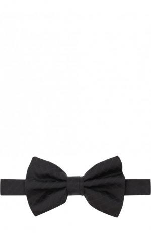 Шелковый галстук-бабочка Emporio Armani. Цвет: черный