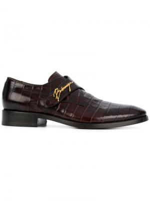 Monkstrap evening shoes Balenciaga. Цвет: коричневый