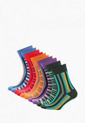 Носки 10 пар bb socks. Цвет: разноцветный