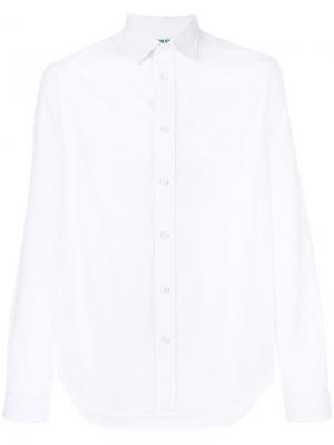 Рубашка с простроченной отделкой Kenzo. Цвет: белый