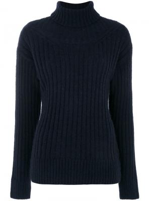 Классический трикотажный свитер 3.1 Phillip Lim. Цвет: синий