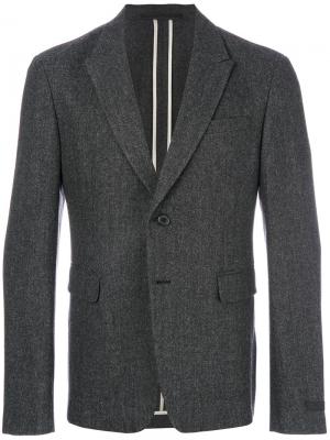 Однобортный пиджак Prada. Цвет: серый