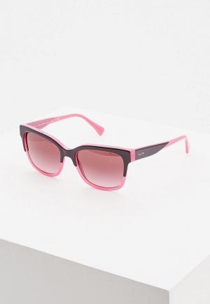 Очки солнцезащитные Ralph Lauren. Цвет: розовый