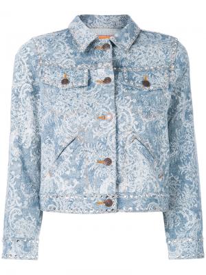 Джинсовая куртка с отделкой из кристаллов Marc Jacobs. Цвет: синий